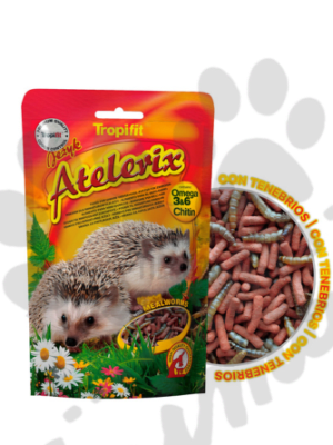 TROPIFIT ATELERIX COMIDA PARA ERIZO CON TENEBRIOS 300 GR