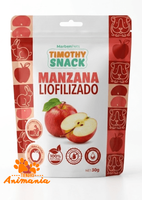 MARBEN PETS TIMOTHY SNACK MANZANA LIOFILIZADO 30G