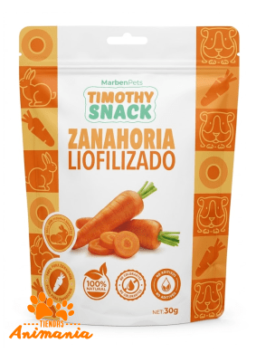 MARBEN PETS TIMOTHY SNACK ZANAHORIA LIOFILIZADO 30G