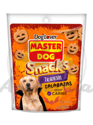 MASTER DOG SNACKS TRAVIESOS CALABAZAS SABOR CARNE 45 GR