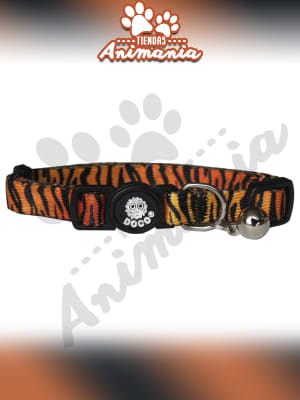 DOCO FURBALL COLLAR PARA GATO ANTI AHORQUE TIGRE/NARANJA1