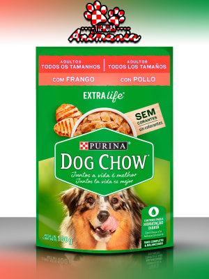 DOG CHOW POUCH ADULTO TODOS LOS TAMAÑOS POLLO 100 GR