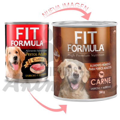 FIT FORMULA LATA PERRO CARNE 280GR