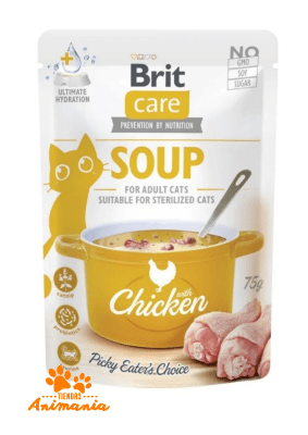 BRIT CARE SOPA PARA GATO CON POLLO 75 GR1