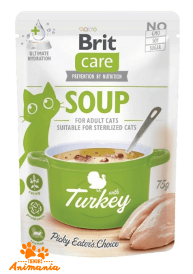 BRIT CARE SOPA PARA GATOS CON PAVO 75 GR