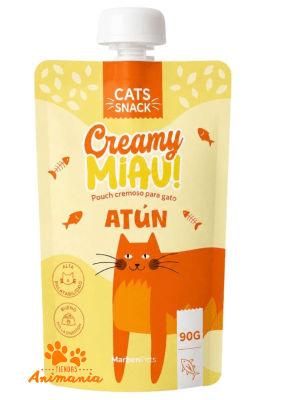 MARBEN PET SCAT SNACK CREAMY MIAU SABOR ATUN 90 GR1