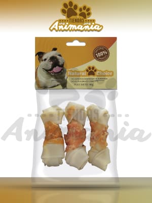 NATURAL CHOICE HUESO CARTILAGO ENVUELTO EN POLLO 3 UNIDADES 90 GR1