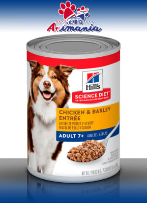 HILLS PERRO ADULTO 7+ AÑOS POLLO 370 GR1