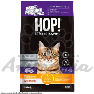 HOP! GATO ADULTO PACK DE AHORRO 24 KG1