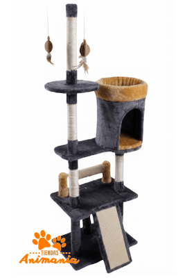 MARBEN PETS RASCADOR GREY & BEIGE1