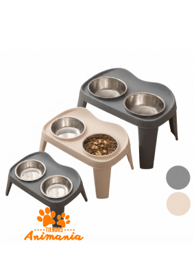 WONDER DOG COMEDERO ELEVADO DOBLE L 26.5 CM