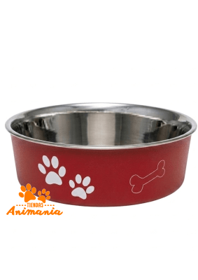 PLATO ACERO INOX. PINTADO CON DISEÑOS 1900 ML