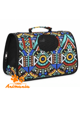 PET GO BOLSO TRANSPORTADOR DISEÑO TRIBAL TALLA L1