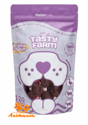 TASTY FARM	SNACK TRIPLE SABOR PATO, CORDERO Y VACUNO 120 GR1