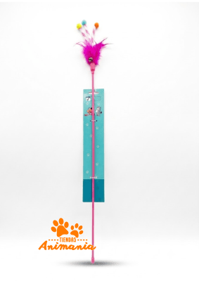 MONDO MASCOTAS VARILLA PLASTICA CON PLUMAS1