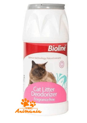BIOLINE POLVO DESODORANTE PARA ARENAS SANITARIAS 425 GR
