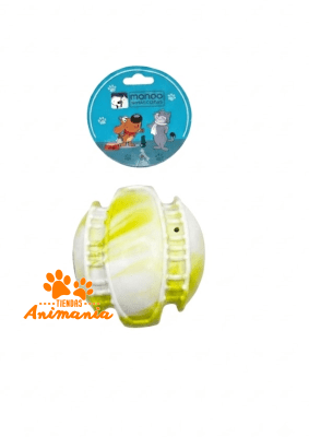 MONDO MASCOTAS PELOTA SONORA BICOLOR