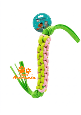 MONDO MASCOTAS JUGUETE DE CUERDA TRENZADA PARA FORCEJEO