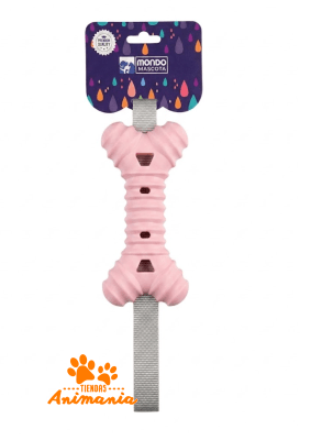 MONDO MASCOTAS HUESO DE GOMA CON CORREA