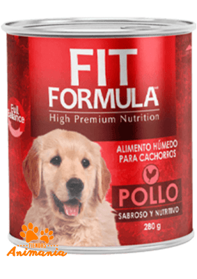 FIT FORMULA LATA CACHORROS POLLO 280GR