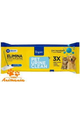 TRAPER PET URINE CLEAN TRAPERO HUMEDO 12 U CON OJAL