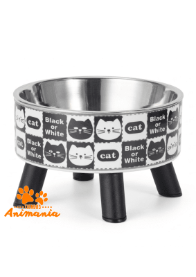 MARBEN PETS COMEDERO ELEVADO ESTILO GATITOS 450 ML