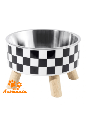 MARBEN PETS COMEDERO ELEVADO ESTILO GEOMETRIC 450ML