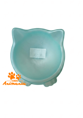 MONDO MASCOTAS PLATO ELEVADO CON FORMA DE GATO