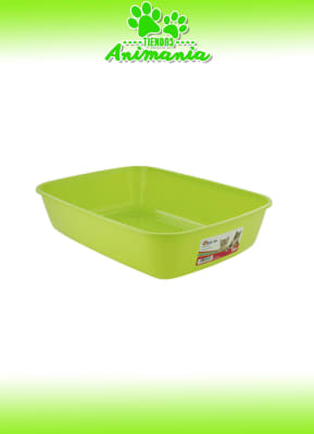 SANITARIO BANDEJA ISIS GATO 42 CM VERDE LIMÓN1