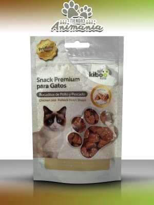 KIBOO PETS GATO SNACK BOCADITOS DE POLLO Y PESCADO 65 GRS1