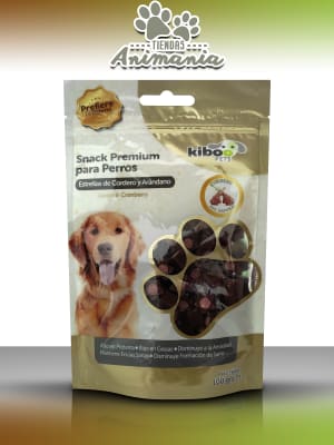 KIBOO PETS SNACK ESTRELLAS DE CORDERO Y ARANDANO 100 GR1