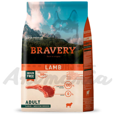 BRAVERY LAMB ADULT LARGE/MEDIUM BREEDS 12 KG