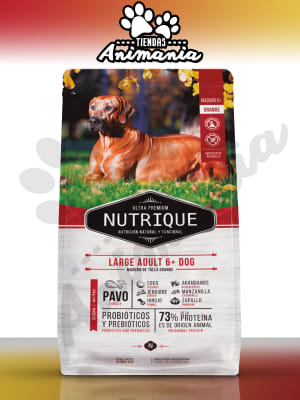 NUTRIQUE PERRO LARGE BREED ADULT 6+ | ADULTO RAZA GRANDE 6+ DE 15 KG