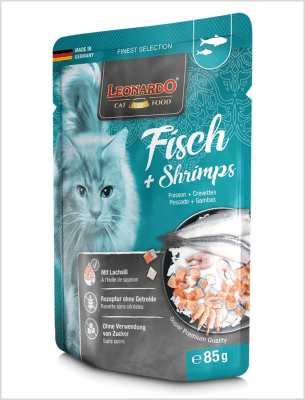 LEONARDO PESCADO Y CAMARONES 85 GRS