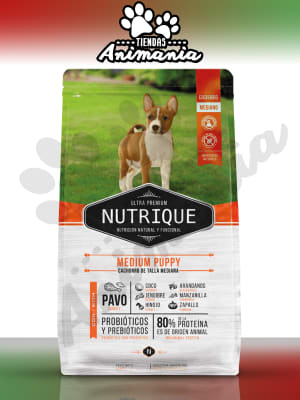 NUTRIQUE PERRO MEDIUM BREED PUPPY | CACHORRO RAZA MEDIANA 12 KG
