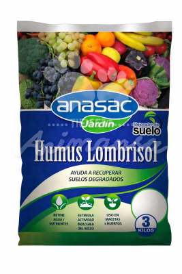 MEJORADOR DE SUELO HUMUS LOMBRISOL 3 KG