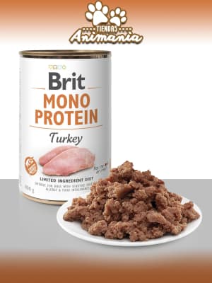 BRIT CARE LATA PERRO MONO PROTEIN PAVO 400 GRS1