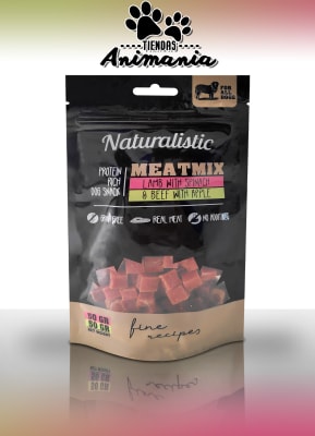NATURALISTIC SNACK PARA PERROS MEATMIX LAMB WITH SPINACH & BEEF WITH APPLE 100 GR
