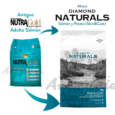 DIAMOND NATURALS DOG SALMON (SKIN&COAT) PIEL Y PELO FÓRMULA PARA PERROS EN TODAS LAS ETAPAS DE LA VIDA 15 KG