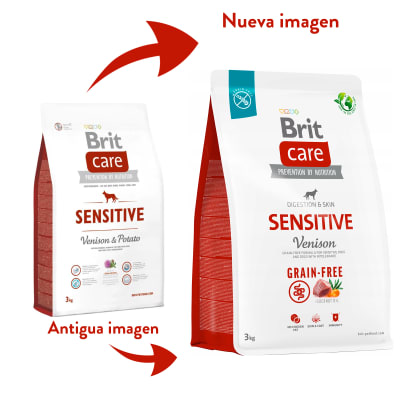 BRIT CARE DOG SENSITIVE GRAIN FREE VENISON - PERRO PIEL SENSIBLE LIBRE DE GRANOS SABOR VENADO 12 KG