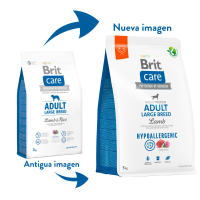 BRIT CARE PERRO ADULTO RAZA GRANDE HIPOALERGENICO SABOR CORDERO 12 KG