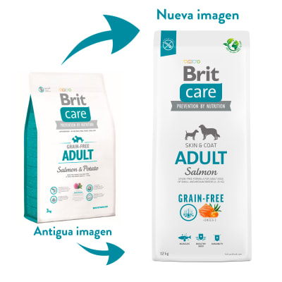 BRIT CARE ADULT DOG GRAIN FREE SALMON - PERRO ADULTO LIBRE DE GRANOS SABOR SALMON 12 KG