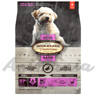 OVEN BAKED TRADITION PERROS RAZA PEQUEÑA TODAS LAS ETAPAS DE VIDA GRAIN-FREE - SABOR PATO 2.27 KG