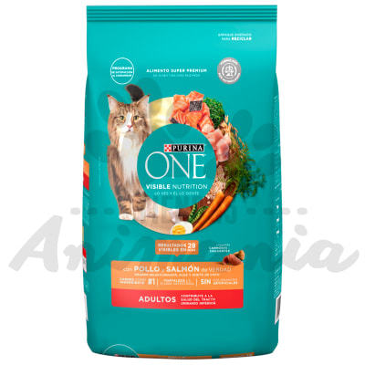PURINA ONE GATO ADULTO CON POLLO Y SALMÓN 2 KG