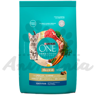 PURINA ONE GATITO CON POLLO Y CARNE 2 KG