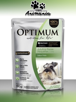 OPTIMUM POUCH PERRO ADULTO RAZA PEQUEÑA | POLLO 100 GR1