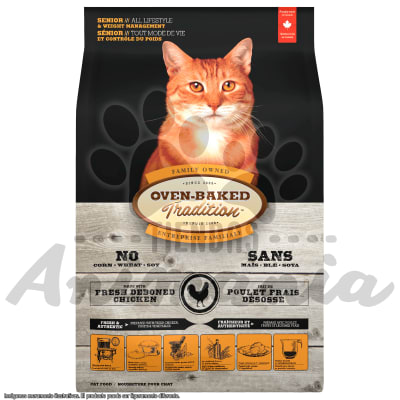 OVEN BAKED TRADITION GATO SENIOR Y CONTROL DE PESO - SABOR A POLLO 2.27 KG