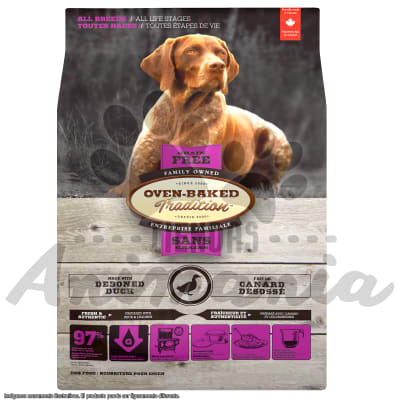 OVEN BAKED TRADITION PERROS TODAS LAS ETAPAS DE VIDA LIBRE DE GRANOS - SABOR PATO 10.43 KG