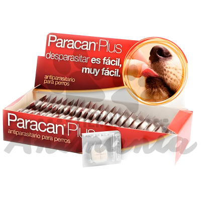 PARACAN ANTIPARASITARIO INTERNO 2 COMPRIMIDOS PARA PERROS1