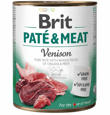 BRIT CARE PATE & MEAT VENISON 800 GR